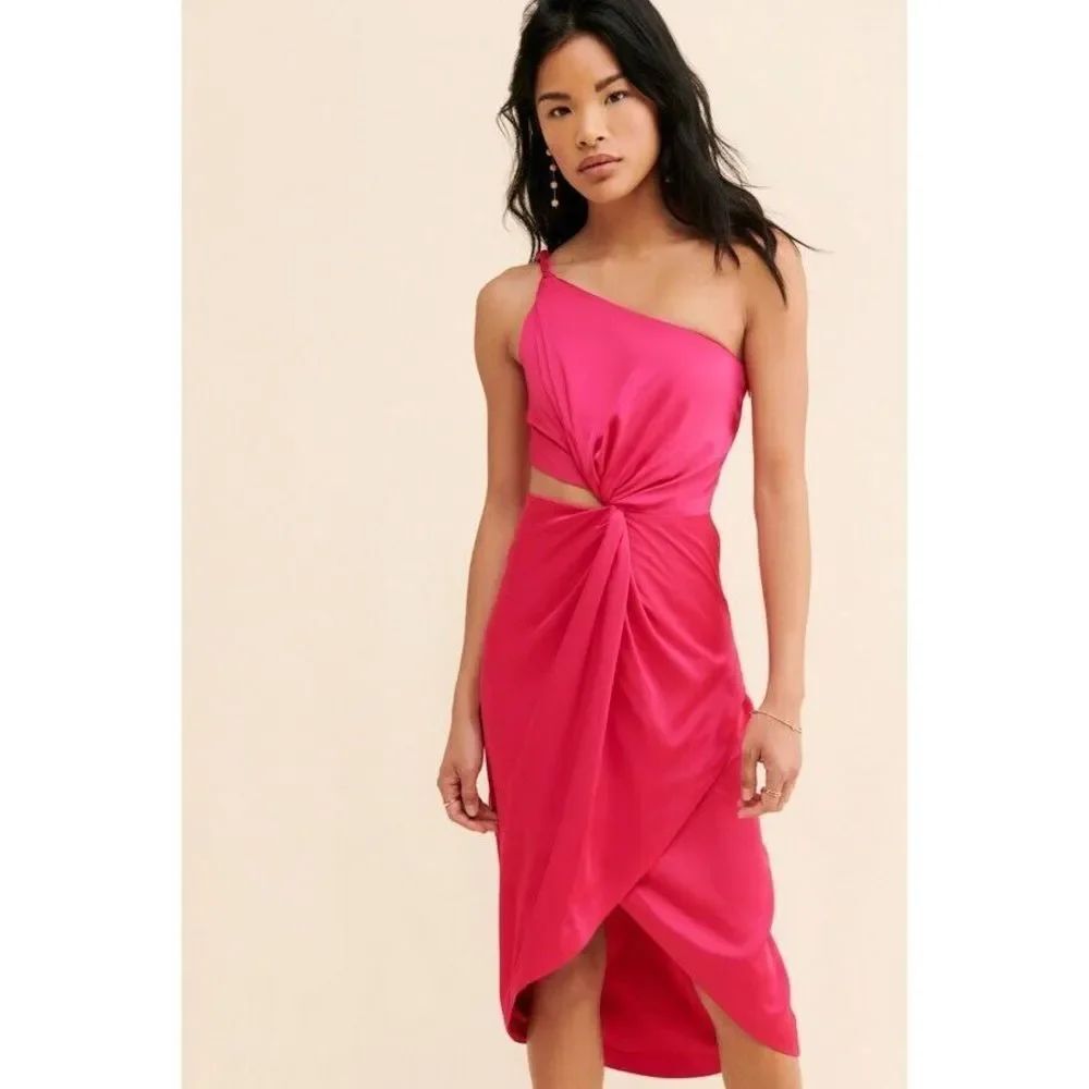 Anthropologie Deena One Shoulder Dress